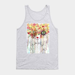 Victorian Punk Watercolor Tank Top